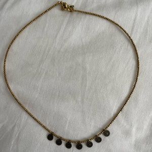 Gold and Bronze Disc / Coin Necklace